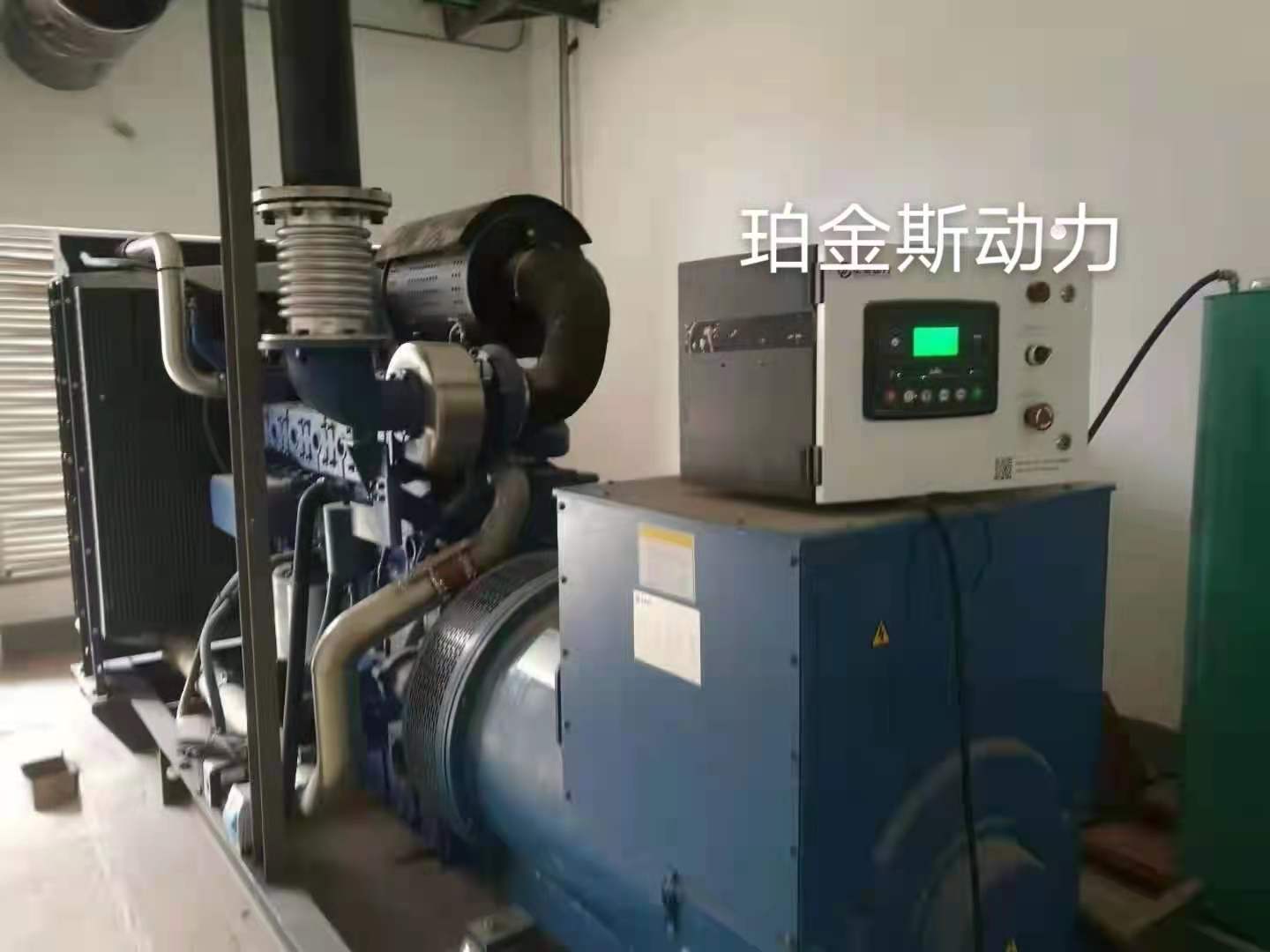 500KW玉柴系列開架機組調試完畢，交付使用！
